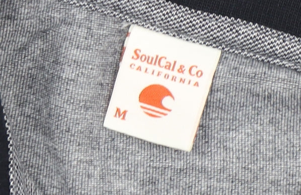 SoulCal & Co Men's Grey Short Sleeve Polo M