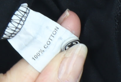 Swade Men's Black Polo Shirt M Short Sleeve Casual