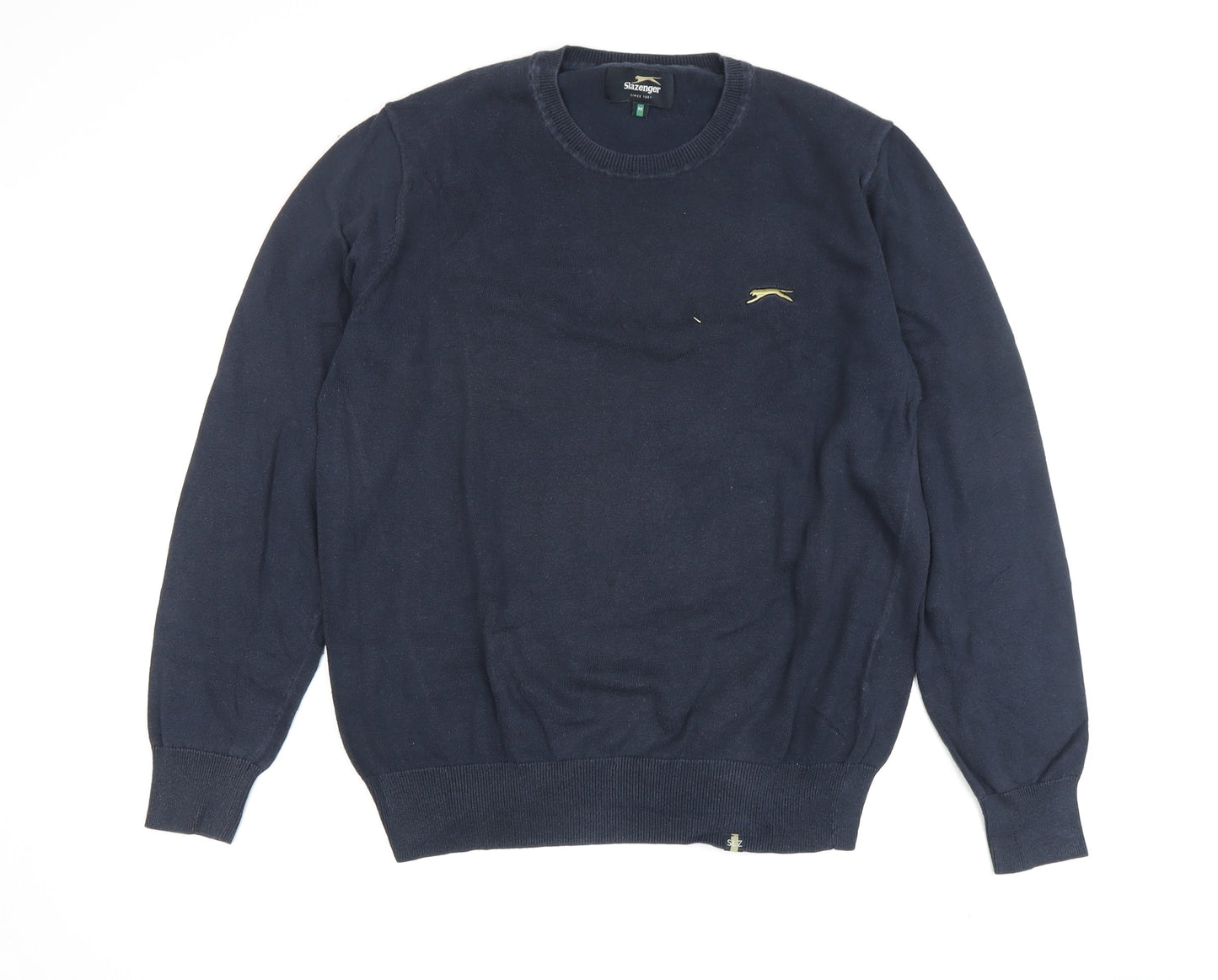 Slazenger Men's Blue Medium Pullover Jumper