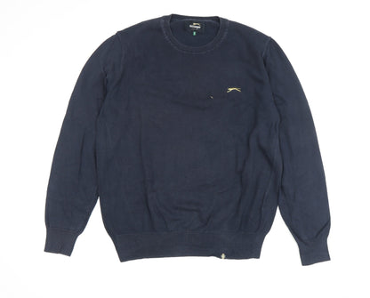 Slazenger Men's Blue Medium Pullover Jumper