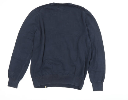 Slazenger Men's Blue Medium Pullover Jumper