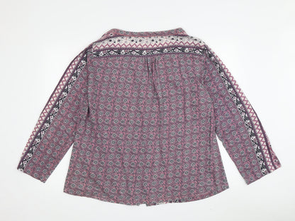 Womens UK Size 18 Isle Essentials Multicoloured  Button-Up