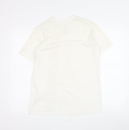 Nike Men's White Graphic Print T-Shirt XL