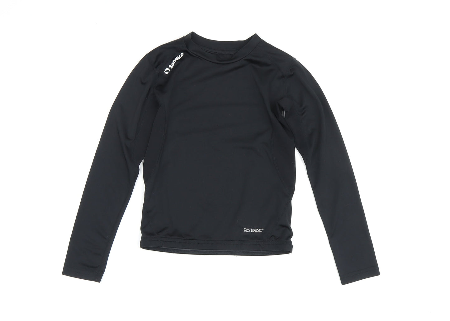 Sondico Boys Black Long Sleeve Active Top 10 Years