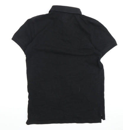 Jack Wills Men's Black S Polo Shirt Logo Accents