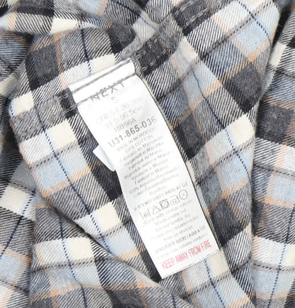 Next Signature Men's Grey Check Shirt Size S