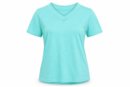 Womens UK Size M Isle Blue  T-Shirt