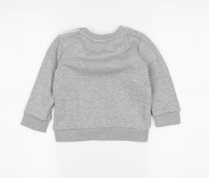 McKenzie Boys Grey Pullover Sweatshirt, 2 Years, Casual Logo Design