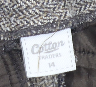 Cotton Traders Women's Brown Trousers Size 14