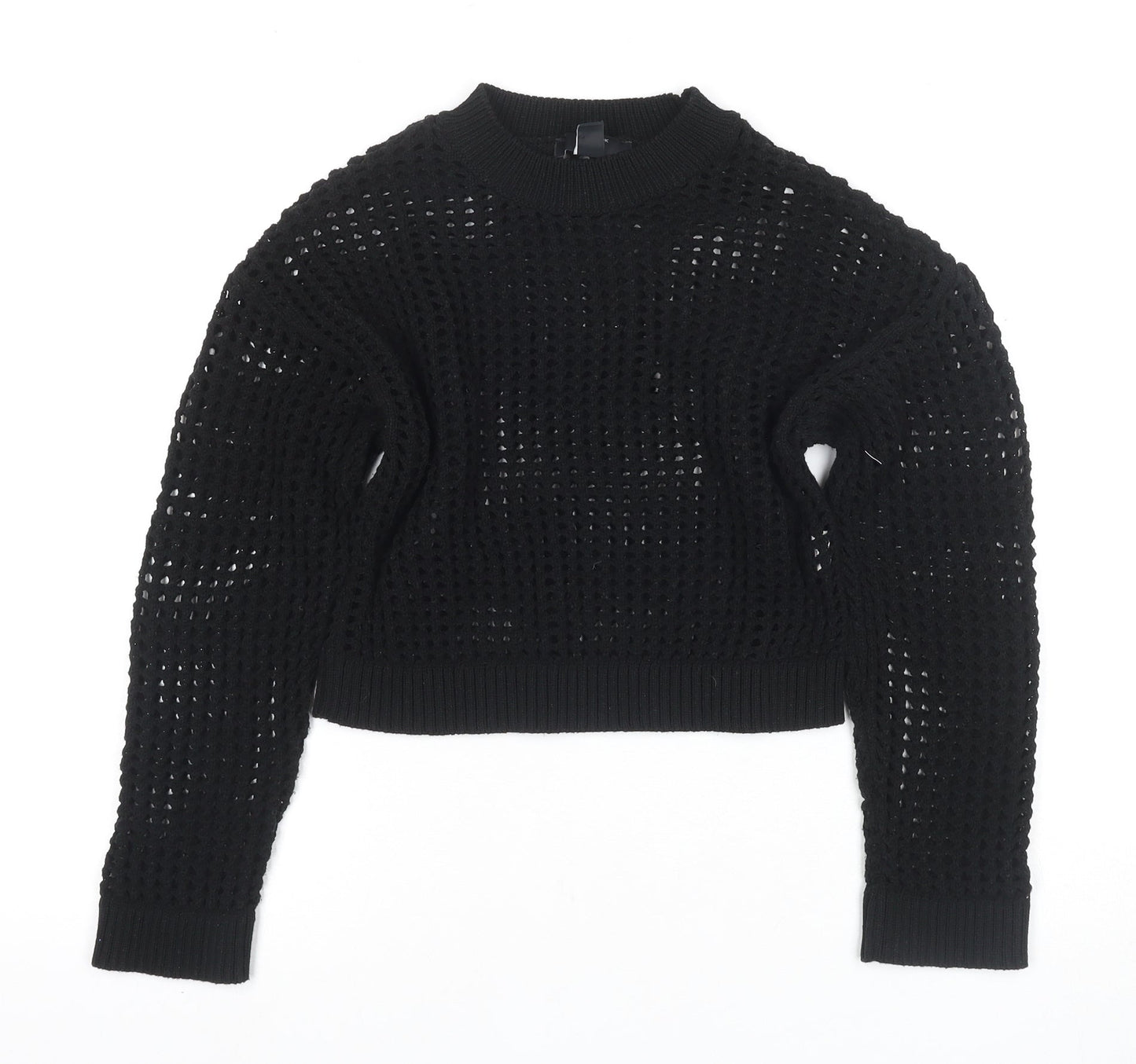 New Look Girls Black Knit Jumper 10-11 Years