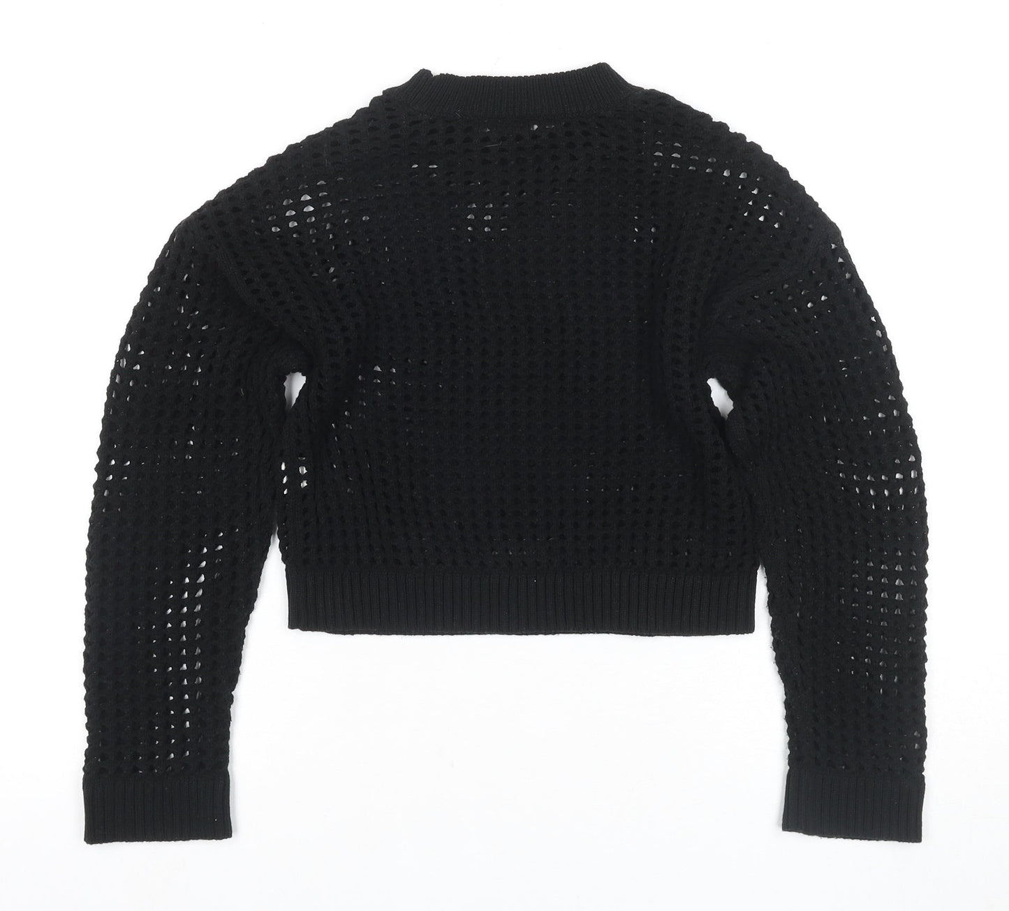 New Look Girls Black Knit Jumper 10-11 Years