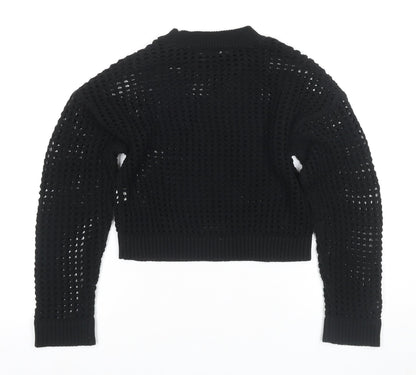 New Look Girls Black Knit Jumper 10-11 Years
