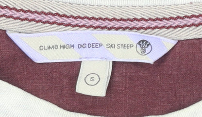 Men's Multicoloured Striped Cotton Jumper Size S