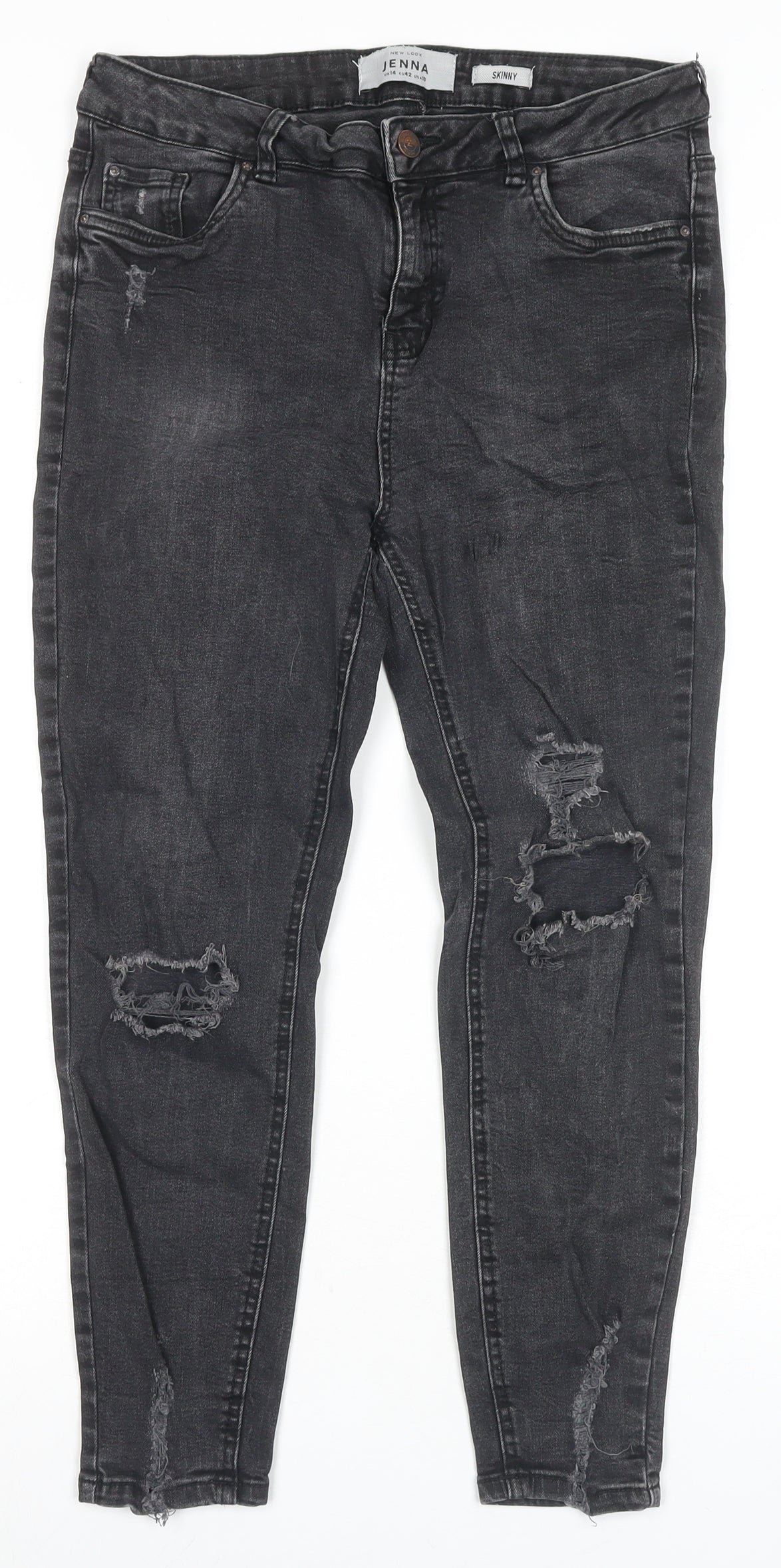 New Look Women's Black Skinny Jeans Size 14