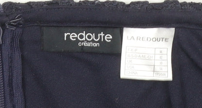 La Redoute Women's Blue Lace Pencil Skirt Size 16