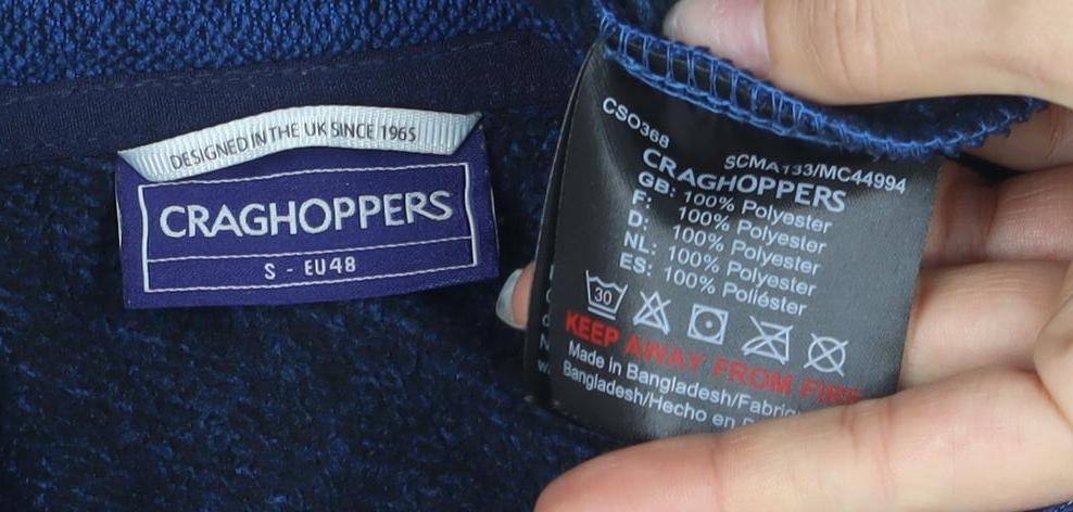 Mens UK Size S Craghoppers Blue Pullover Hoodie