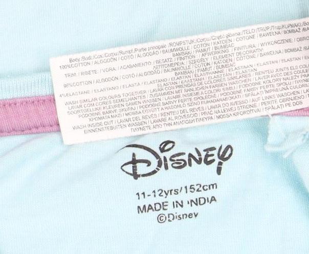 Disney Blue Stitch Teen Nightshirt - Size 11-12, Short Sleeve
