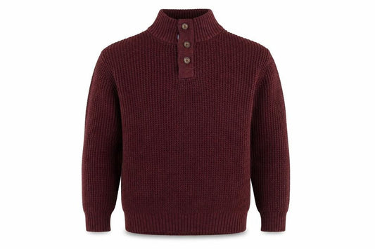 Weatherproof Vintage Men's L Red Henley Jumper