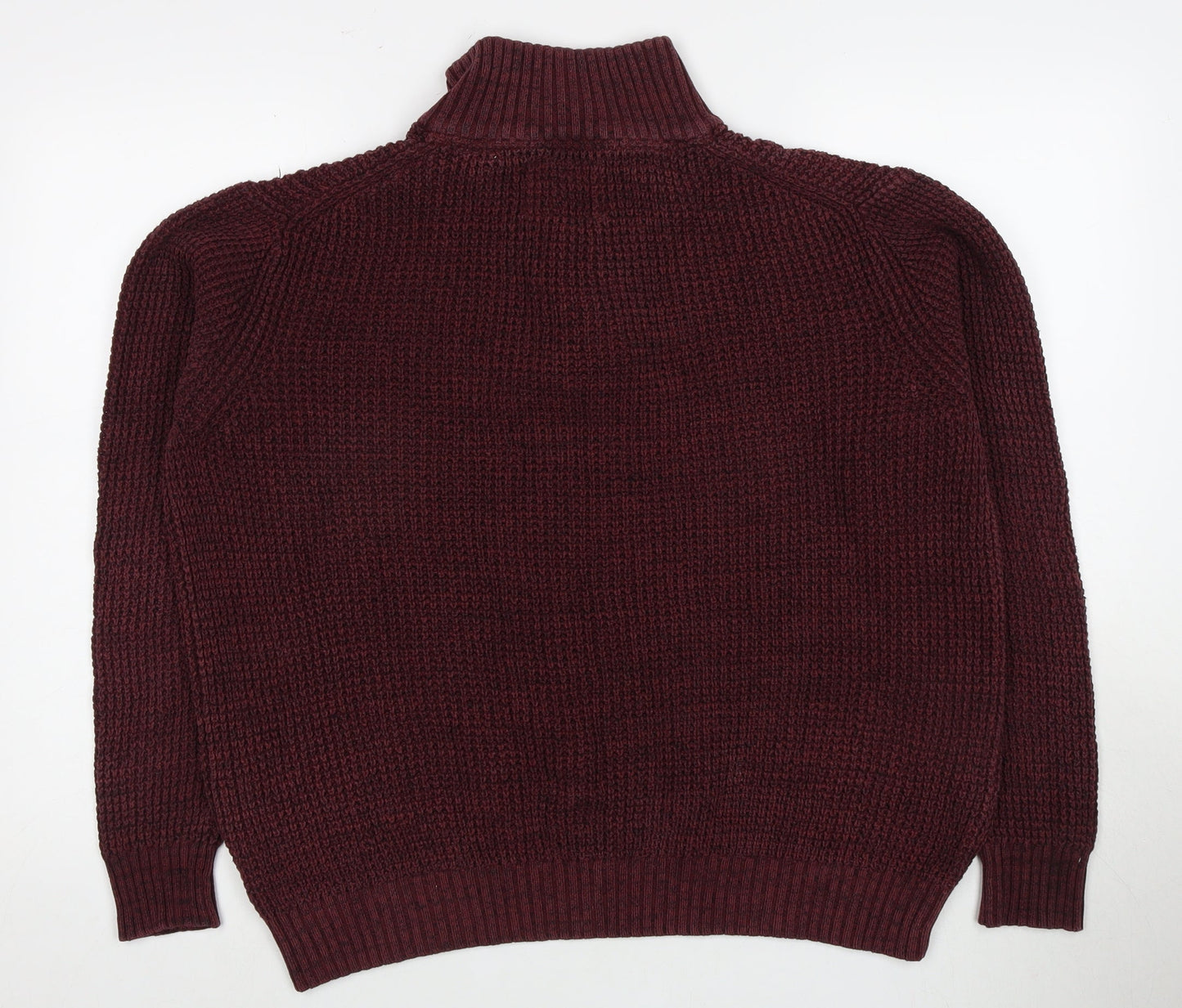 Weatherproof Vintage Men's L Red Henley Jumper