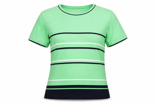 Womens UK Size 10 Maine New England Green Basic T-Shirt