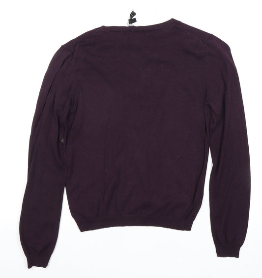 Laura Ashley Women's Purple Cardigan Size 10