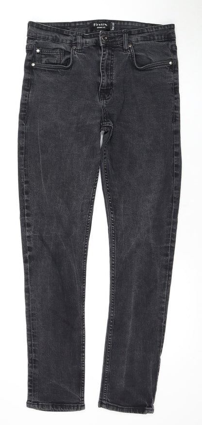 Firetrap Men's Black Skinny Jeans Size 32 Dark Wash