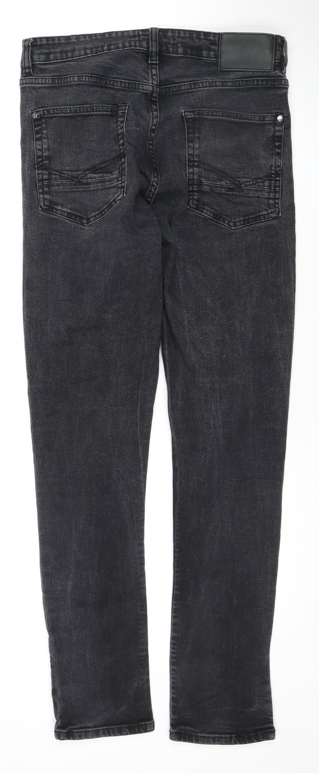 Firetrap Men's Black Skinny Jeans Size 32 Dark Wash