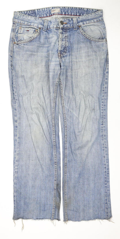 Mens UK Size M Tommy Hilfiger Regular Fit Straight Blue Jeans