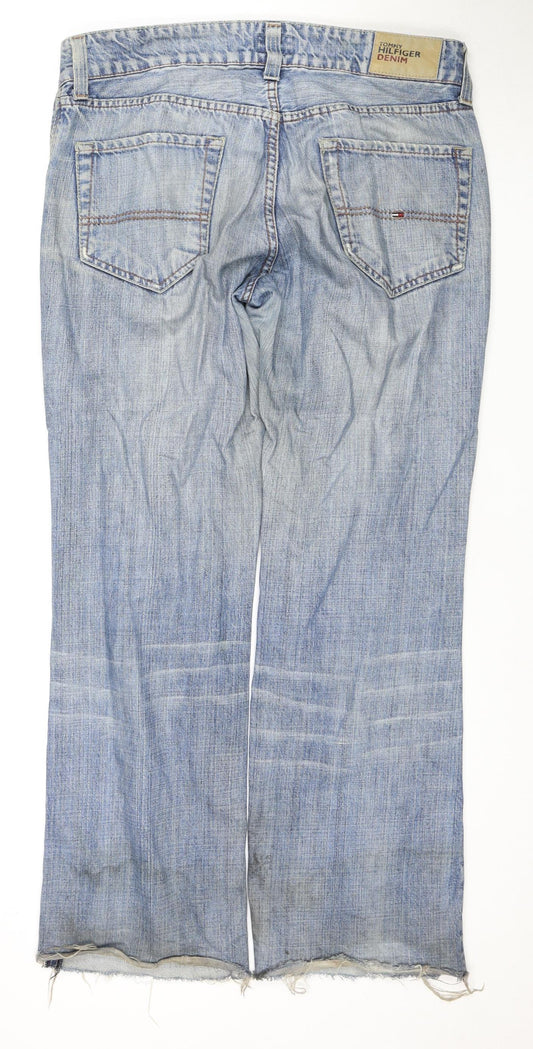Mens UK Size M Tommy Hilfiger Regular Fit Straight Blue Jeans
