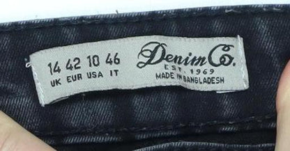 Denim Co. Women's Black Skinny Jeans Size 14