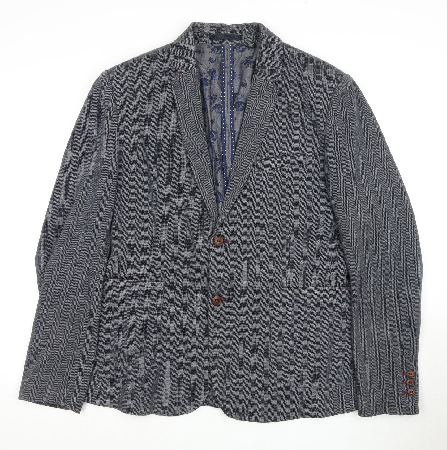 Mens UK Size 4 Ted Baker Regular Grey Suit Jacket