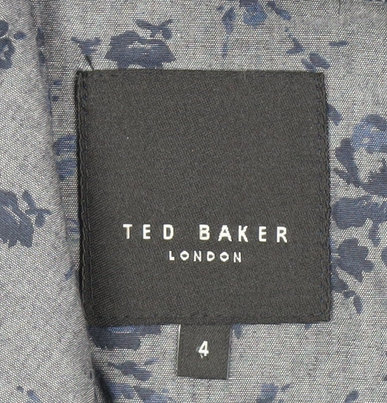 Mens UK Size 4 Ted Baker Regular Grey Suit Jacket