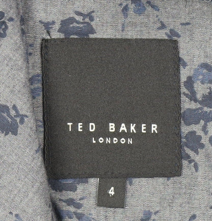 Mens UK Size 4 Ted Baker Regular Grey Suit Jacket