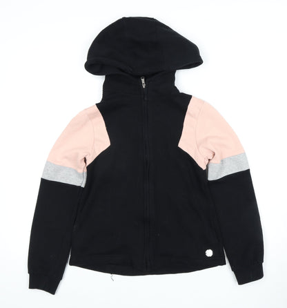 Firetrap Girls Black Full Zip Hoodie 9-10 Years