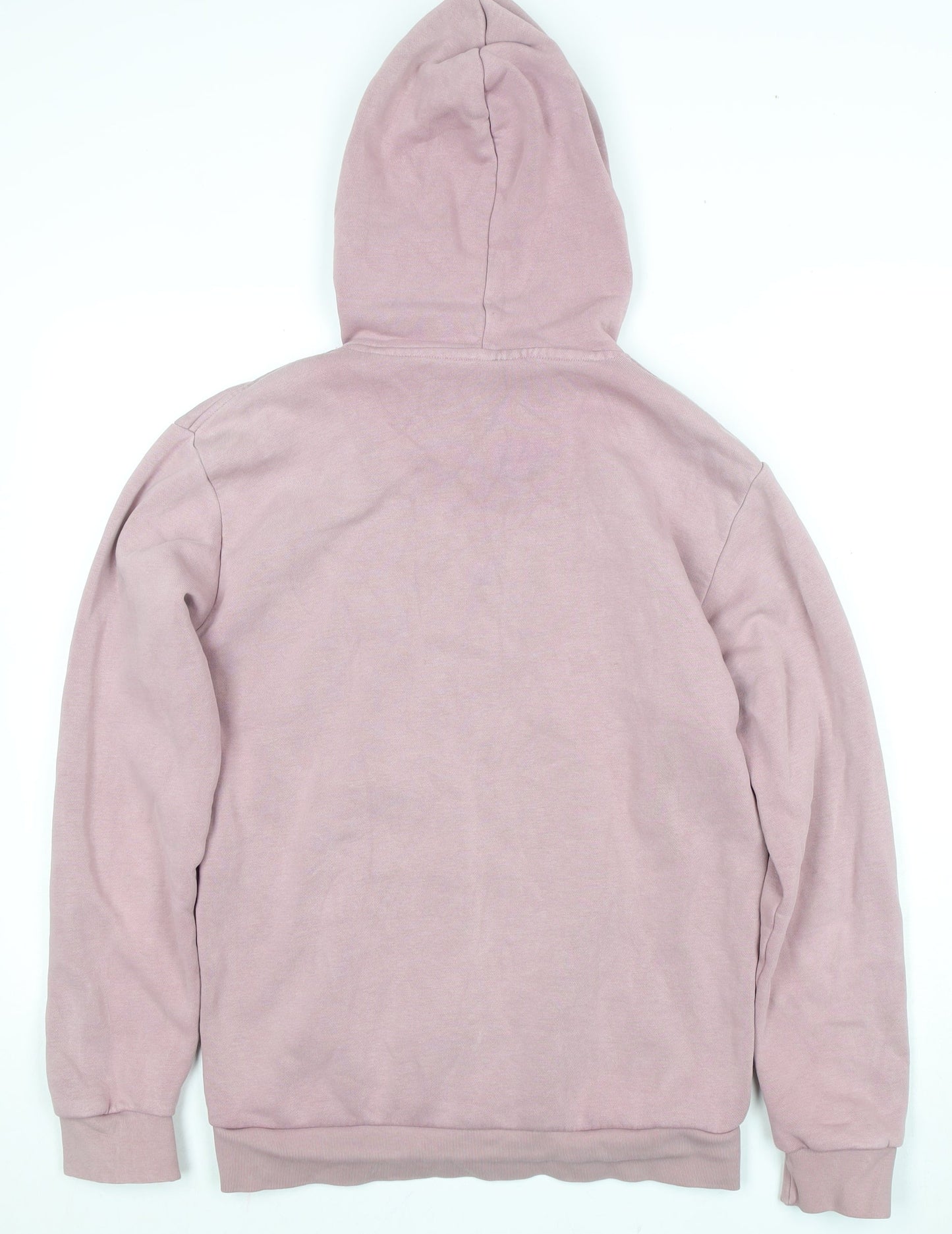 Adidas Unisex Adults Pink Pullover Hoodie, Size S