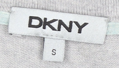 DKNY Men's Grey V-Neck Pullover Jumper, Size S
