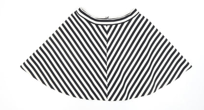 Abercrombie & Fitch Women's Black Striped Skirt M