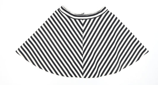 Abercrombie & Fitch Women's Black Striped Skirt M
