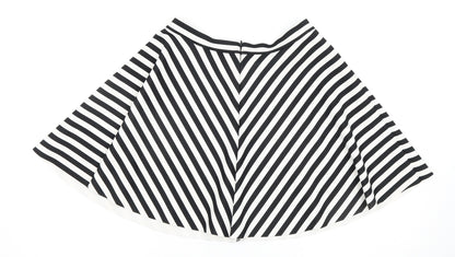 Abercrombie & Fitch Women's Black Striped Skirt M