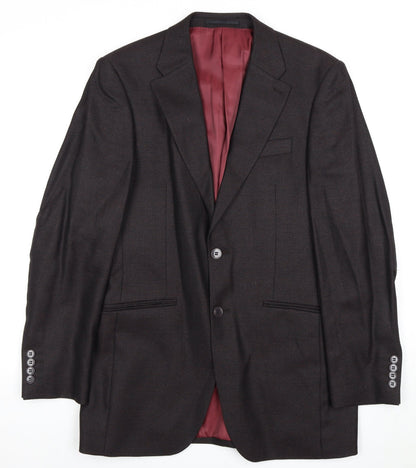 Mens UK Size 38 Pierre Cardin Regular Brown Suit Jacket