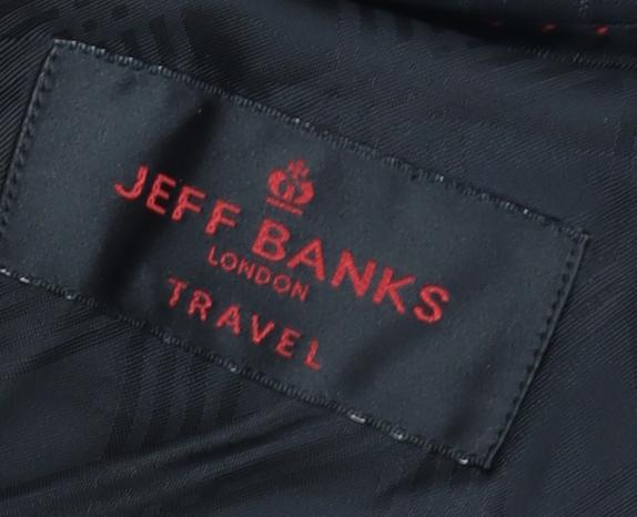 Mens UK Size 38 Jeff Banks Regular Black Suit Jacket