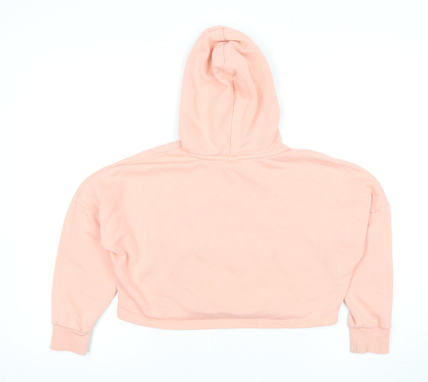 Puma Girls Pink Pullover Hoodie - Size M, Logo, Spring