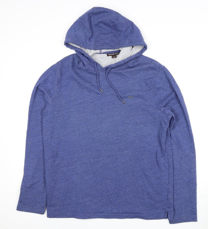 Michael Kors Unisex Blue Pullover Hoodie L