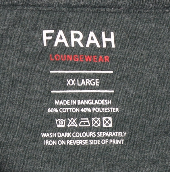 Mens UK Size XL Farah Green  T-Shirt