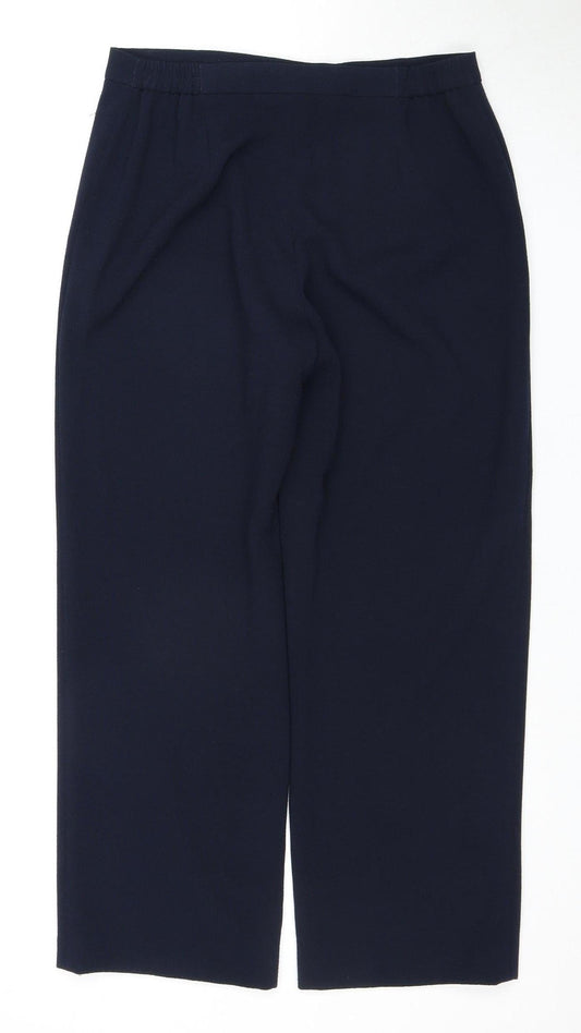 Eastex Women's Blue Straight Leg Trousers Size 10 Workwear