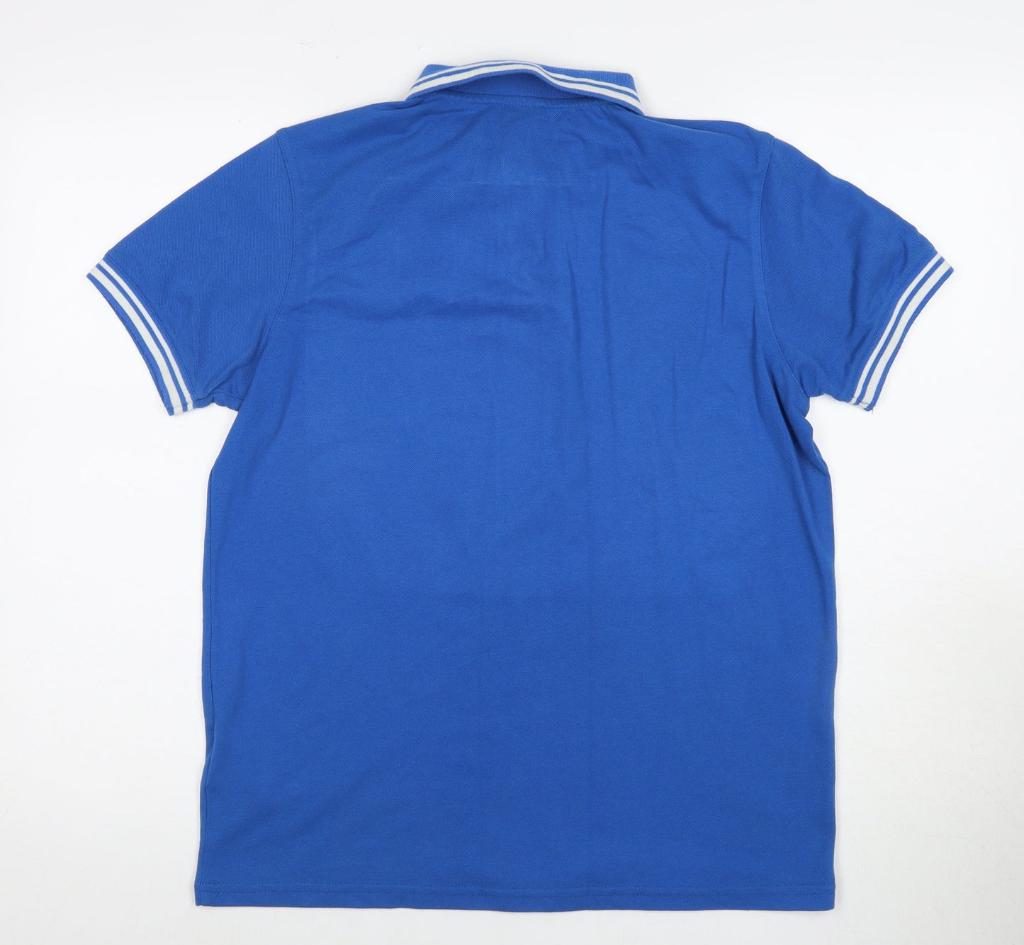 Joma Men's Blue Polo Shirt, Short Sleeve, Size S