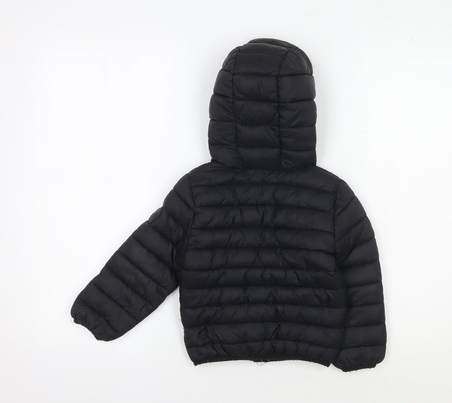 SoulCal & Co Black Boys Puffer Jacket 3-4 Years Hooded