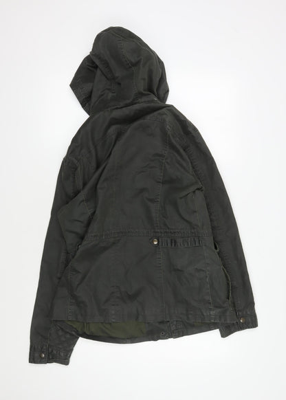 Womens UK Size 12 Marks and Spencer Green Parka Coat