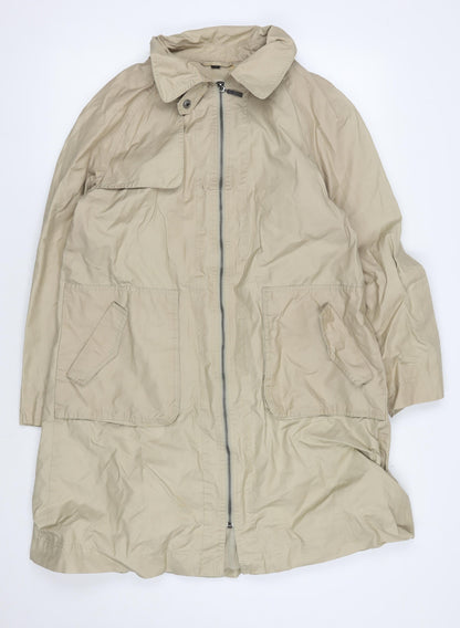 Four Seasons Women's Beige Mid-Length Collared Coat