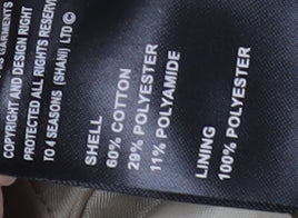 Four Seasons Women's Beige Mid-Length Collared Coat